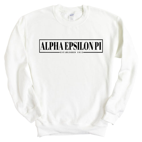 Alpha Epsilon Pi Sweatshirt - AEPI Fraternal Block Crewneck Sweatshirt - Kite and Crest