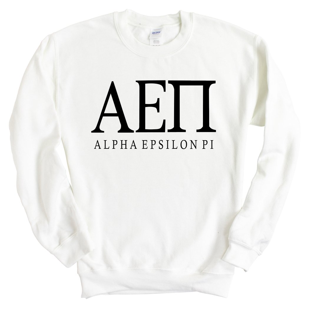 Alpha Epsilon Pi Sweatshirt - AEPI Fraternal Block Crewneck Sweatshirt - Kite and Crest