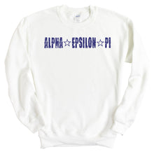 Load image into Gallery viewer, Alpha Epsilon Pi Sweatshirt - AEPI Fraternal Star Crewneck Sweatshirt - Kite and Crest
