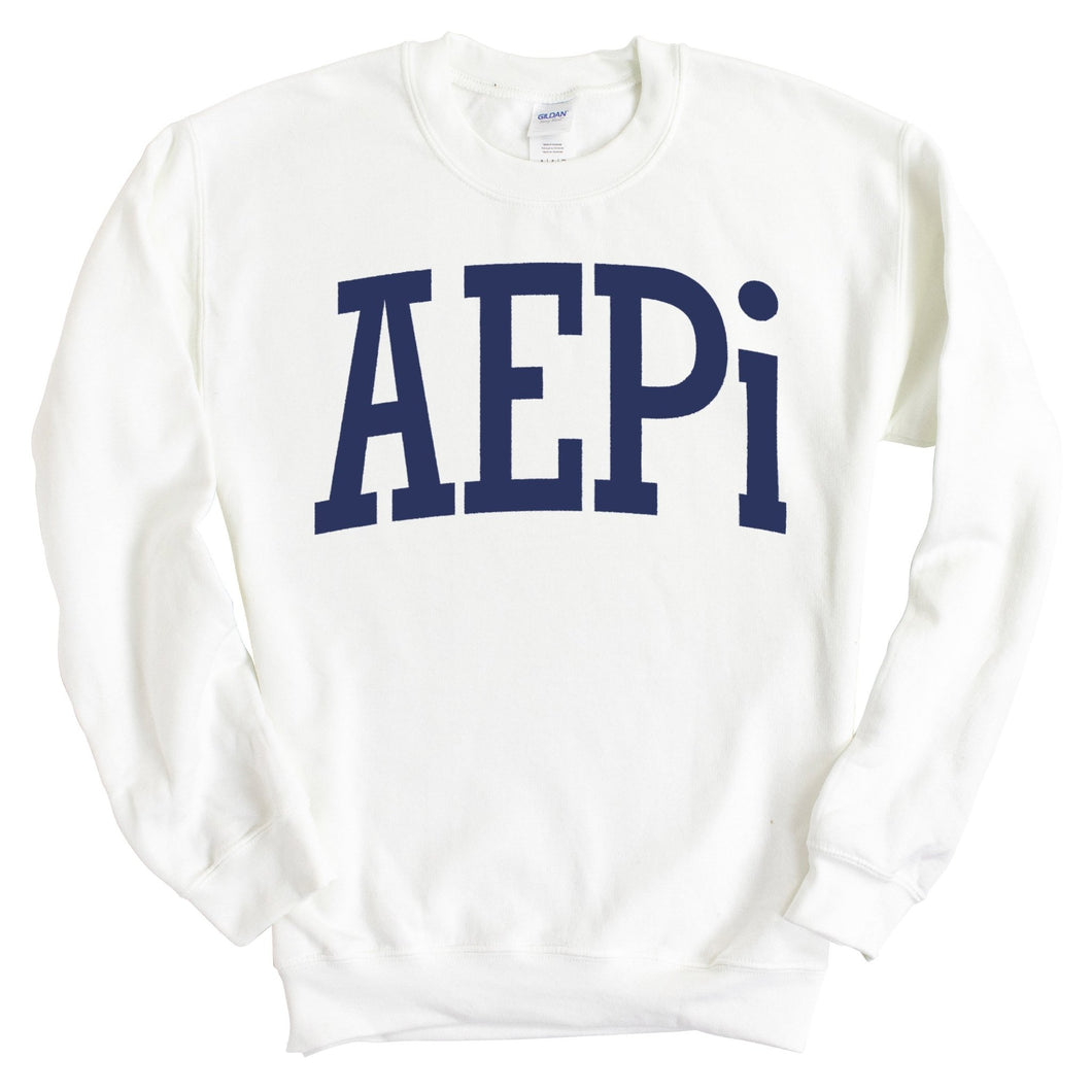 Alpha Epsilon Pi Sweatshirt - AEPI Intrinsic Lettered Crewneck Sweatshirt - Kite and Crest