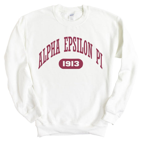 Alpha Epsilon Pi Sweatshirt - AEPI Large Athletic Crewneck Sweatshirt - Kite and Crest