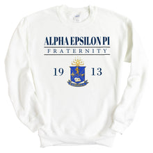 Load image into Gallery viewer, Alpha Epsilon Pi Sweatshirt - AEPI Large Crest Crewneck Sweatshirt - Kite and Crest
