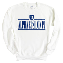 Load image into Gallery viewer, Alpha Epsilon Pi Sweatshirt - AEPI Shield Crewneck Sweatshirt - Kite and Crest
