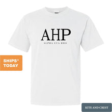 Load image into Gallery viewer, Alpha Eta Rho Classic Comfort Colors T-Shirt - Kite and Crest

