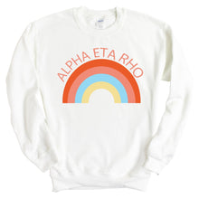 Load image into Gallery viewer, Alpha Eta Rho Happy Days Sweatshirt - Fraternity Crewneck Sweatshirt - Kite and Crest
