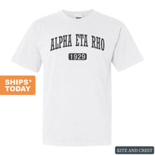 Load image into Gallery viewer, Alpha Eta Rho Weekender Comfort Colors T-Shirt - Kite and Crest
