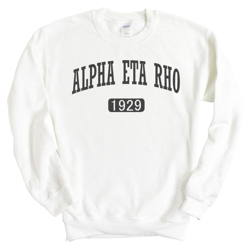 Alpha Eta Rho Weekender Sweatshirt - Fraternity Crewneck Sweatshirt - Kite and Crest