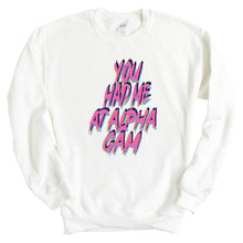 Load image into Gallery viewer, Alpha Gamma Delta Sweatshirt | AGD You Had Me At Crewneck Sweatshirt | Alpha Gamma Delta Sorority Gift Idea - Kite and Crest
