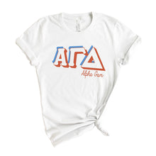 Load image into Gallery viewer, Alpha Gamma Delta T-shirt - Alpha Gam (AGD) American Colored Tee - Kite and Crest
