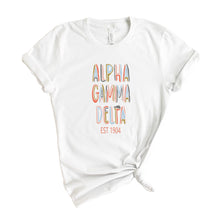 Load image into Gallery viewer, Alpha Gamma Delta T-shirt - Alpha Gam (AGD) Cooper Tee - Kite and Crest
