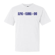Load image into Gallery viewer, Alpha Gamma Rho Comfort Colors T-Shirt - AGR Fraternal Star Shirt - Kite and Crest
