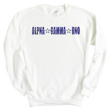 Load image into Gallery viewer, Alpha Gamma Rho Sweatshirt - AGR Fraternal Star Crewneck Sweatshirt - Kite and Crest
