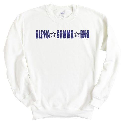 Alpha Gamma Rho Sweatshirt - AGR Fraternal Star Crewneck Sweatshirt - Kite and Crest