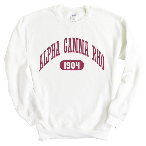 Alpha Gamma Rho Sweatshirt - AGR Large Athletic Crewneck Sweatshirt - Kite and Crest