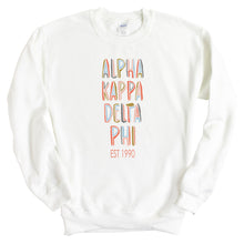 Load image into Gallery viewer, Alpha Kappa Delta Phi Cooper Crewneck Sweatshirt - Kite and Crest
