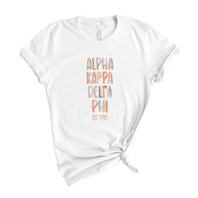 Load image into Gallery viewer, Alpha Kappa Delta Phi Cooper T-shirt - Kite and Crest
