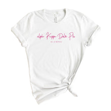Load image into Gallery viewer, Alpha Kappa Delta Phi Vintage Alumna T-shirt - Kite and Crest
