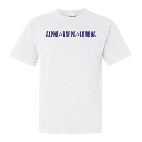Alpha Kappa Lambda Fraternal Star Comfort Colors T-Shirt - Fraternity Tee - Kite and Crest