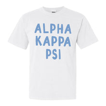 Load image into Gallery viewer, Alpha Kappa Psi Blue Cotton Candy Comfort Colors T-Shirt - Kite and Crest
