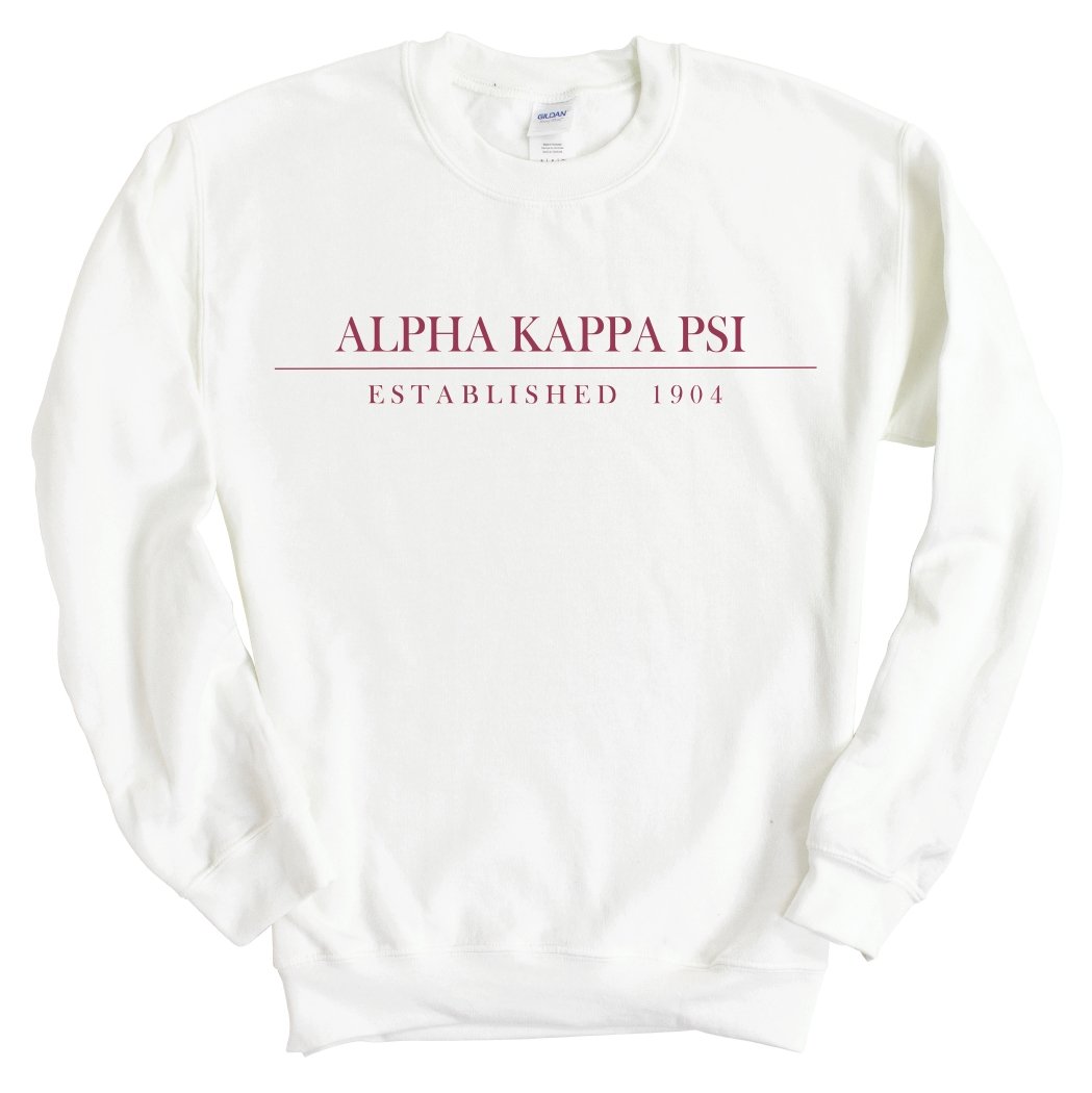 Alpha Kappa Psi Boyfriend Sweatshirt - Fraternity Crewneck Sweatshirt - Kite and Crest