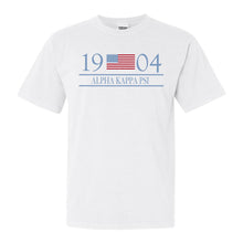 Load image into Gallery viewer, Alpha Kappa Psi Candidate Comfort Colors T-Shirt - Kite and Crest
