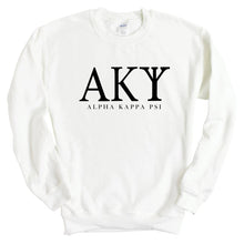 Load image into Gallery viewer, Alpha Kappa Psi Classic Sweatshirt - Fraternity Crewneck Sweatshirt - Kite and Crest
