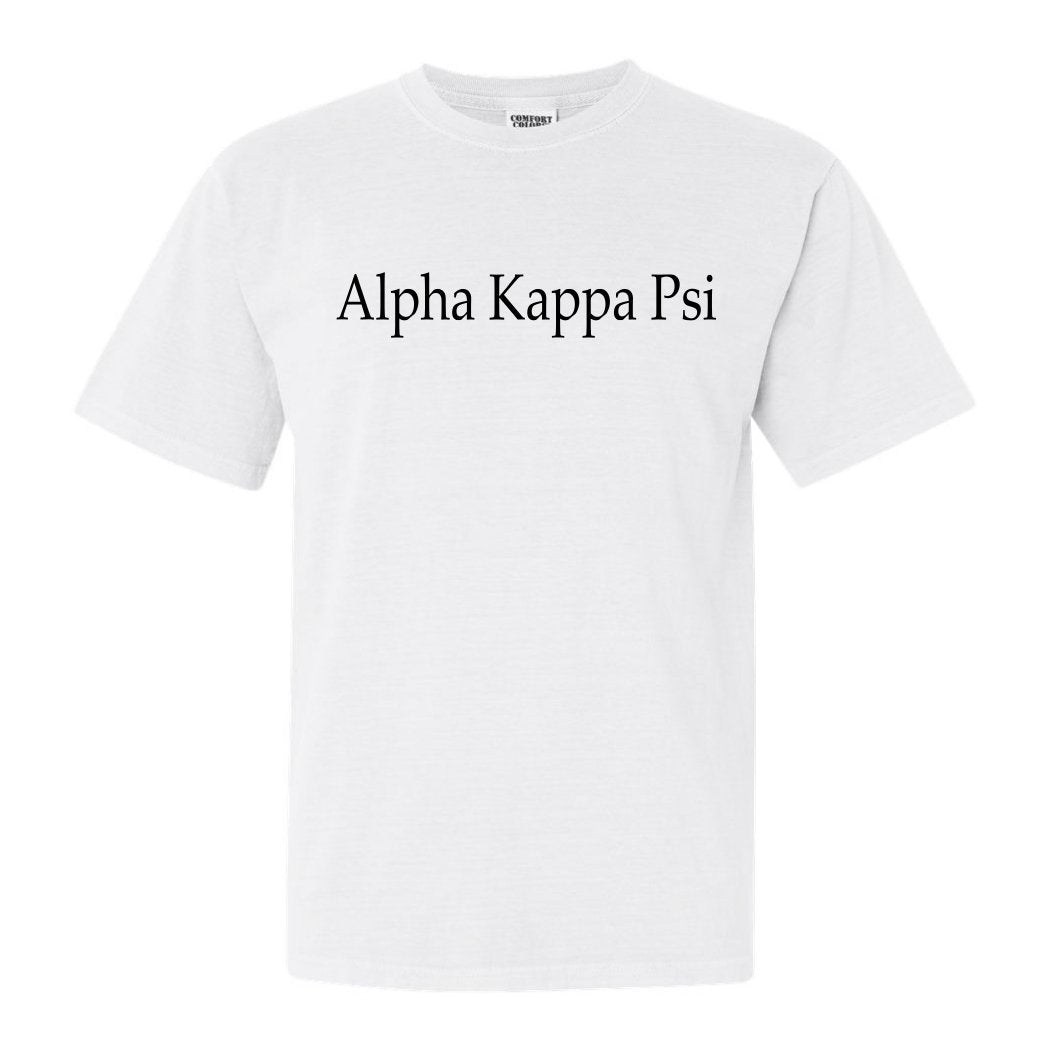 Alpha Kappa Psi Clean and Simple Comfort Colors T-Shirt - Kite and Crest
