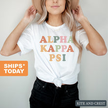 Load image into Gallery viewer, Alpha Kappa Psi For Everyone Comfort Colors T-Shirt - Kite and Crest

