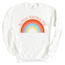 Load image into Gallery viewer, Alpha Kappa Psi Happy Days Sweatshirt - Fraternity Crewneck Sweatshirt - Kite and Crest
