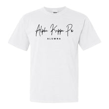 Load image into Gallery viewer, Alpha Kappa Psi Sorority Alumna Comfort Colors T-Shirt - Kite and Crest
