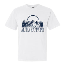 Load image into Gallery viewer, Alpha Kappa Psi Weekend in the Mountains Comfort Colors T-Shirt - Kite and Crest

