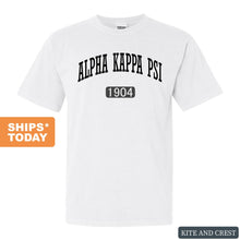 Load image into Gallery viewer, Alpha Kappa Psi Weekender Comfort Colors T-Shirt - Kite and Crest
