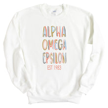 Load image into Gallery viewer, Alpha Omega Epsilon Cooper Crewneck Sweatshirt - Kite and Crest
