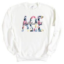 Load image into Gallery viewer, Alpha Omega Epsilon Floral Block Crewneck Sweatshirt - Kite and Crest
