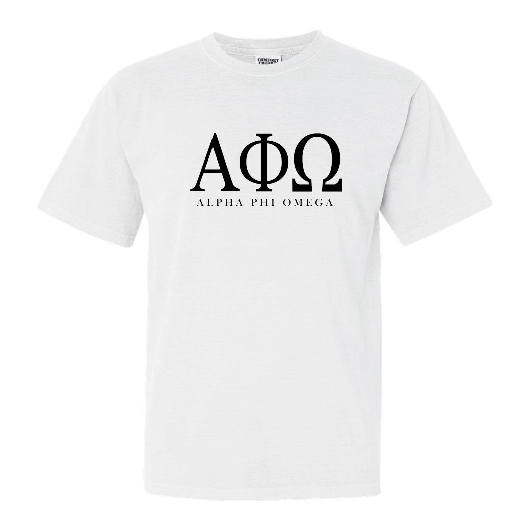 Alpha Phi Omega Classic Comfort Colors T-Shirt - Kite and Crest