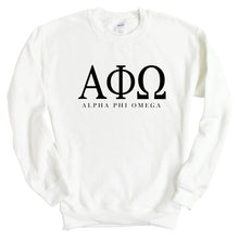 Load image into Gallery viewer, Alpha Phi Omega Classic Sweatshirt - Fraternity Crewneck Sweatshirt - Kite and Crest
