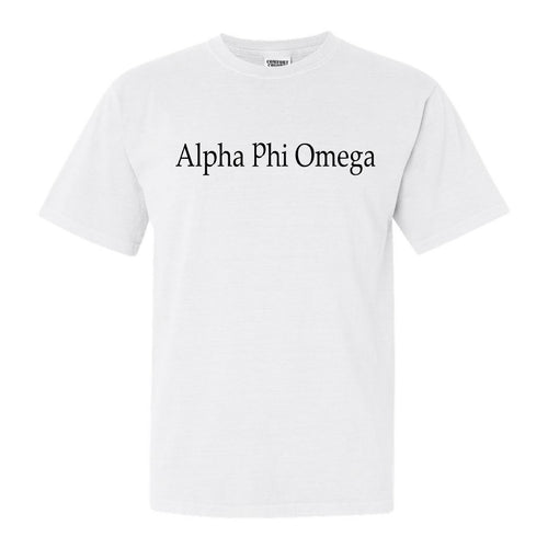 Alpha Phi Omega Clean and Simple Comfort Colors T-Shirt - Kite and Crest