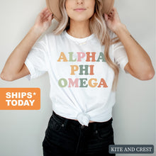 Load image into Gallery viewer, Alpha Phi Omega For Everyone Comfort Colors T-Shirt - Kite and Crest
