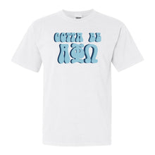 Load image into Gallery viewer, Alpha Phi Omega Happy to be Comfort Colors T-Shirt - Kite and Crest
