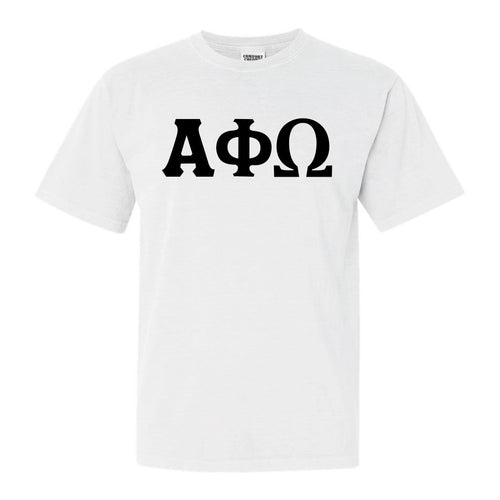 Alpha Phi Omega Keeping it Simple Comfort Colors T-Shirt - Kite and Crest