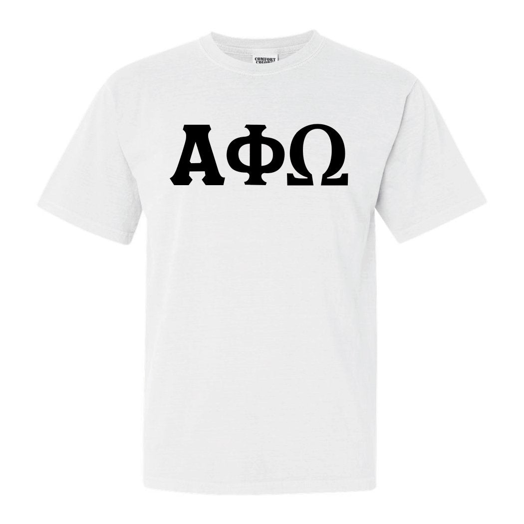 Alpha Phi Omega Keeping it Simple Comfort Colors T-Shirt - Kite and Crest