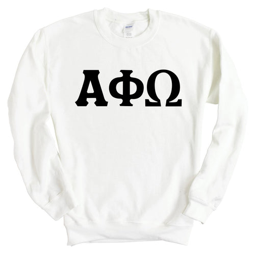 Alpha Phi Omega Keeping it Simple Sweatshirt - Fraternity Crewneck Sweatshirt - Kite and Crest