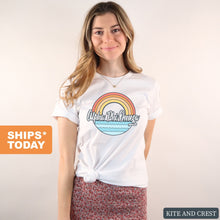Load image into Gallery viewer, Alpha Phi Omega Seas the Day Comfort Colors T-Shirt - Kite and Crest
