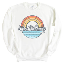 Load image into Gallery viewer, Alpha Phi Omega Seas the Day Sweatshirt - Fraternity Crewneck Sweatshirt - Kite and Crest
