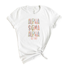 Load image into Gallery viewer, Alpha Sigma Alpha T-shirt - Alpha Sigma Alpha Cooper Tee - Kite and Crest
