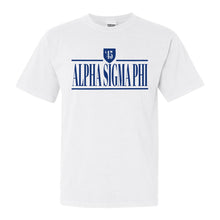 Load image into Gallery viewer, Alpha Sigma Phi Comfort Colors T-Shirt - Alpha Sig Shield Shirt - Kite and Crest
