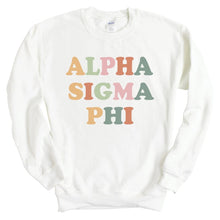 Load image into Gallery viewer, Alpha Sigma Phi Sweatshirt - Alpha Sig Bright and Colorful Crewneck Sweatshirt - Kite and Crest
