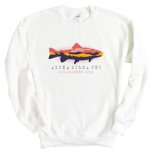 Load image into Gallery viewer, Alpha Sigma Phi Sweatshirt - Alpha Sig Fishing Crewneck Sweatshirt - Kite and Crest
