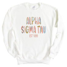 Load image into Gallery viewer, Alpha Sigma Tau Sweatshirt - Alpha Tau Cooper Crewneck Sweatshirt - Kite and Crest
