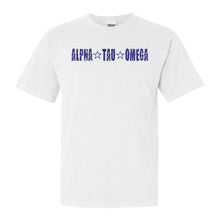 Load image into Gallery viewer, Alpha Tau Omega Comfort Colors T-Shirt - ATO Fraternal Star Shirt - Kite and Crest
